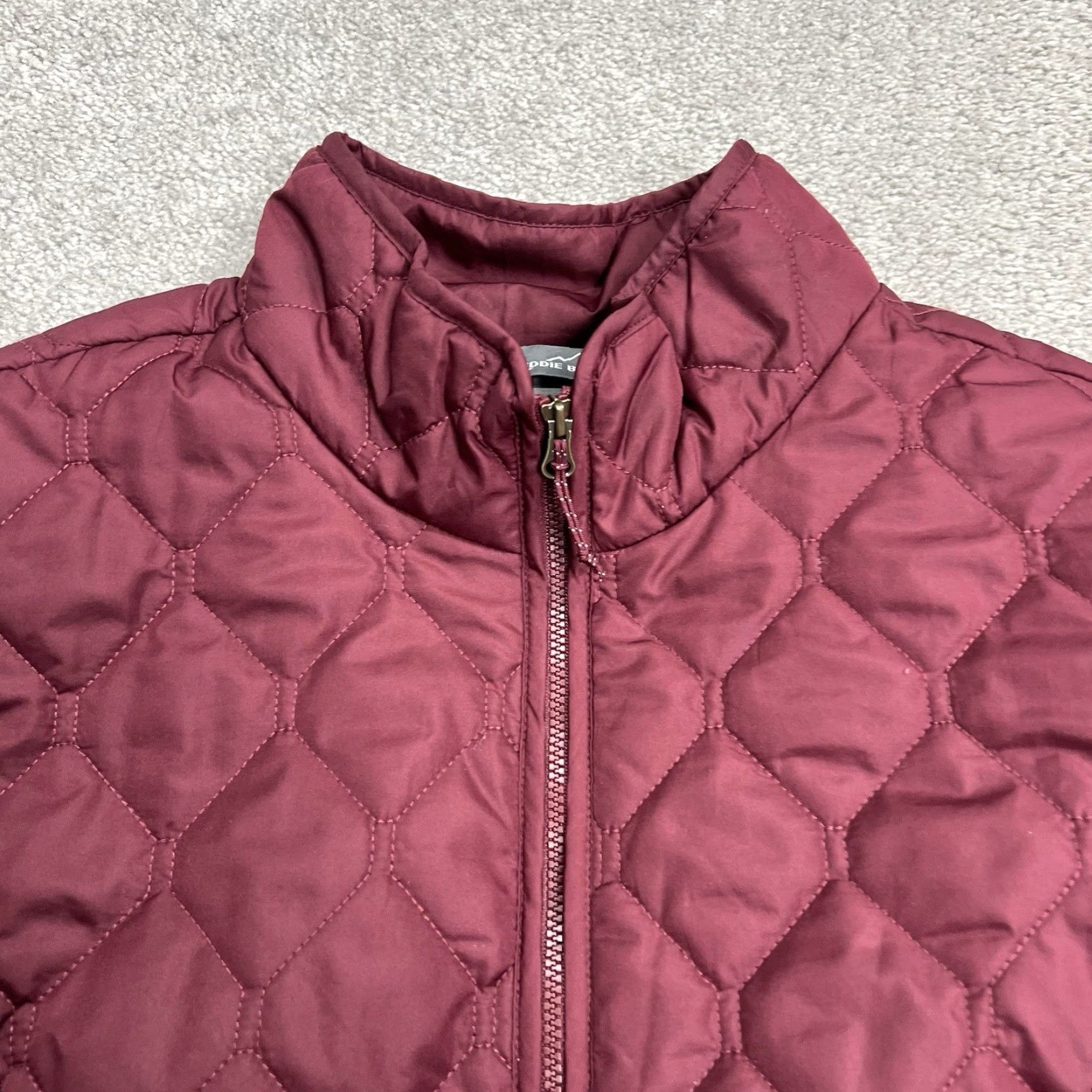 Eddie Bauer Eddie Bauer Jacket Women’s XL Maroon Red Full Zip Quilted Insulated Puffer Jacket Size XL / US 12-14 / IT 48-50 - 3 Thumbnail