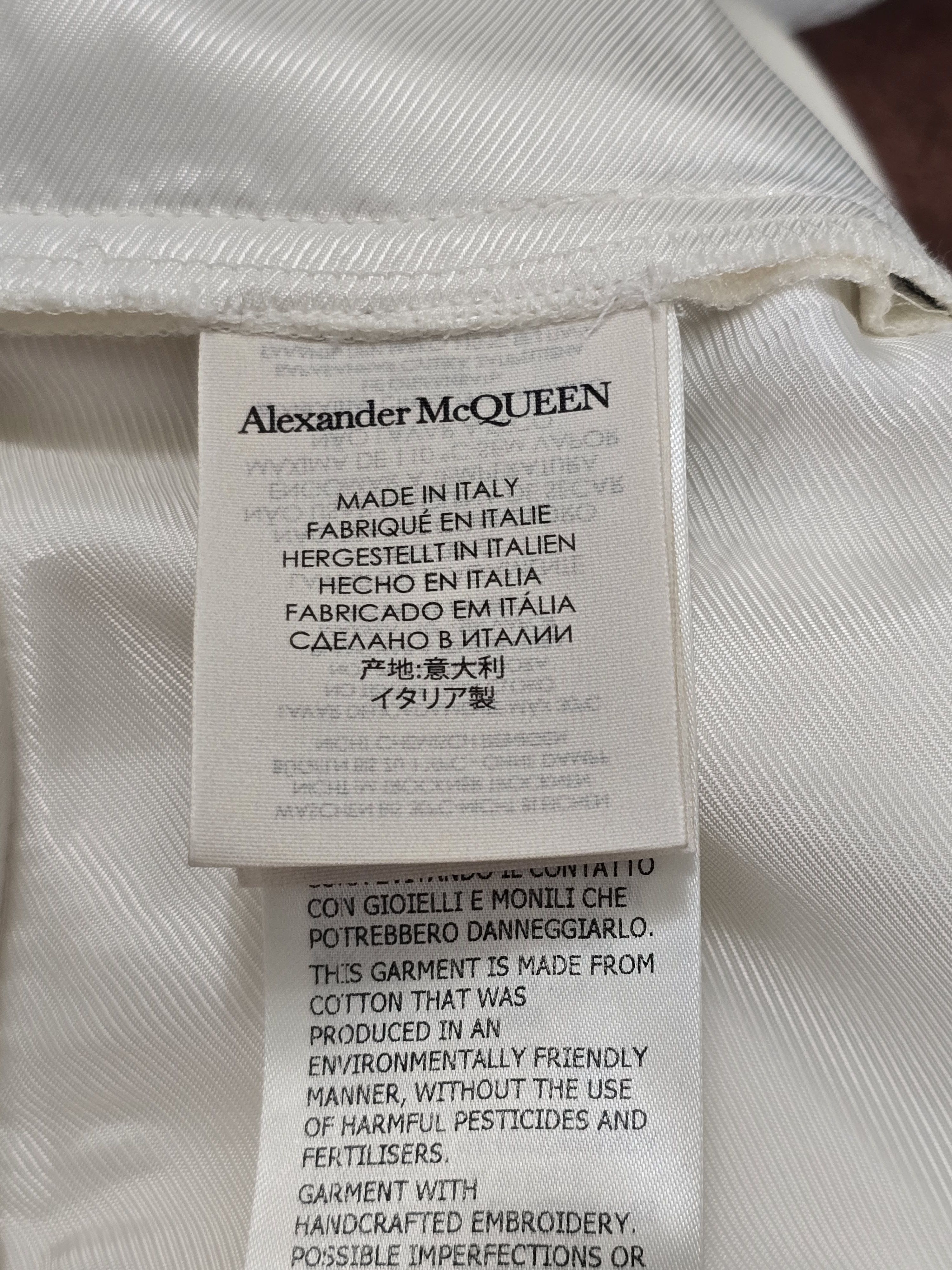 Alexander McQueen Embroidered wide leg pants Size US 32 / EU 48 - 11 Thumbnail