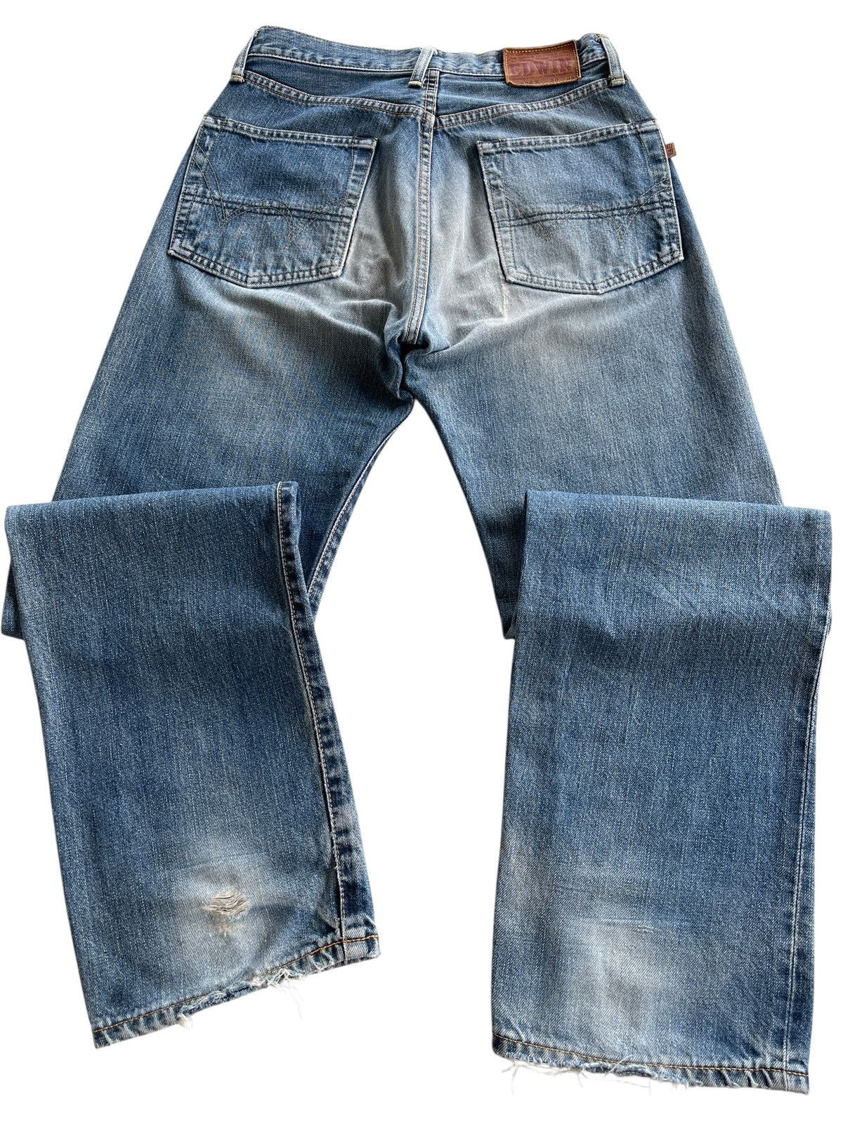 Vintage Vintage Edwin 505x Distressed Selvedge Denim Size US 28 / EU 44 - 9 Thumbnail