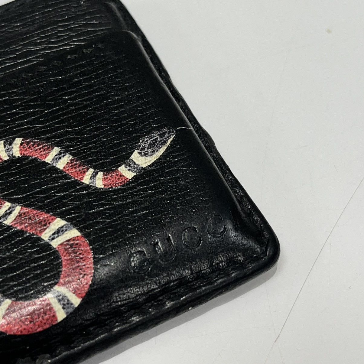 Gucci Gucci Card Holder Kingsnake Black Size ONE SIZE - 4 Thumbnail