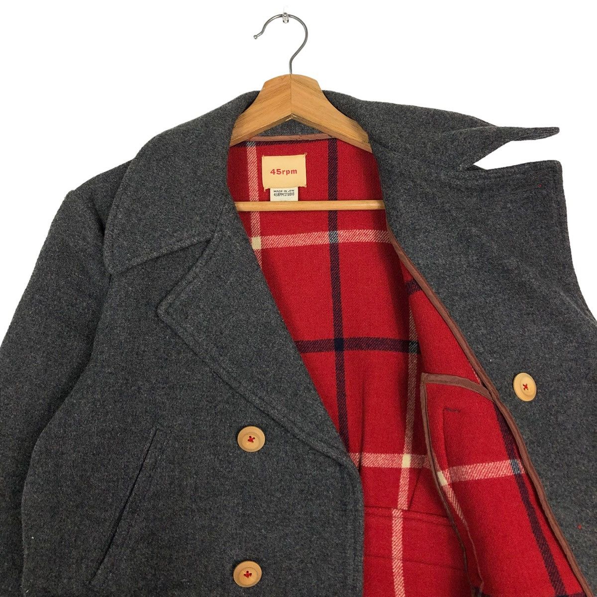 45rpm 🔥Rare Double Collar Wool Duffle Jacket 45RPM Japan Made Size US M / EU 48-50 / 2 - 10 Thumbnail