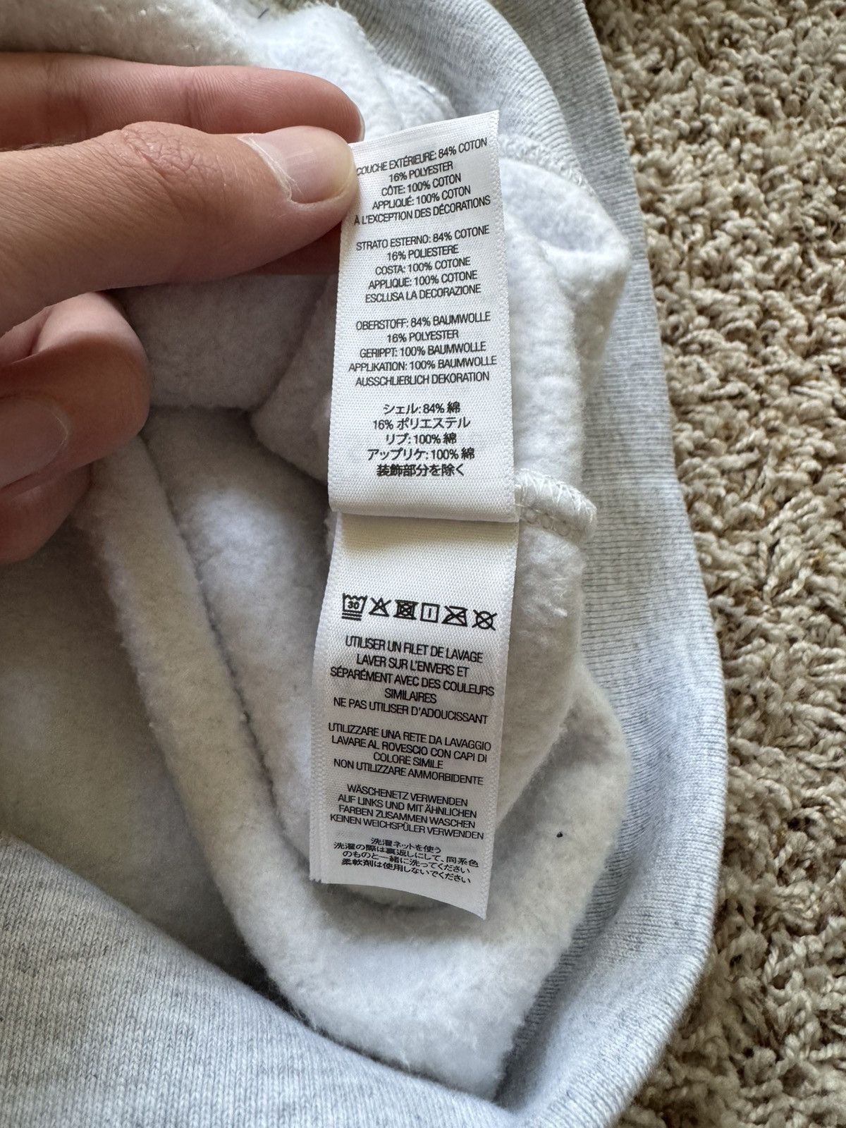Supreme Warriors Appliqué Zip Up Hooded Sweatshirt Ash Grey Size US L / EU 52-54 / 3 - 18 Thumbnail