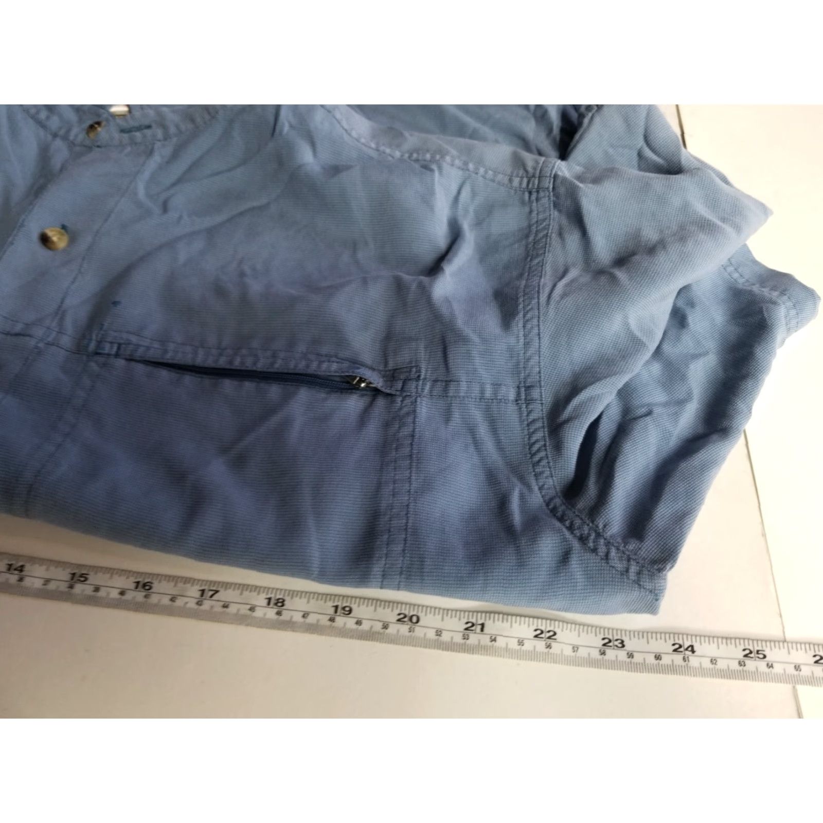 The North Face The North Face Mens Blue Short Sleeve Button-Up Size Medium Size US 31 - 4 Thumbnail