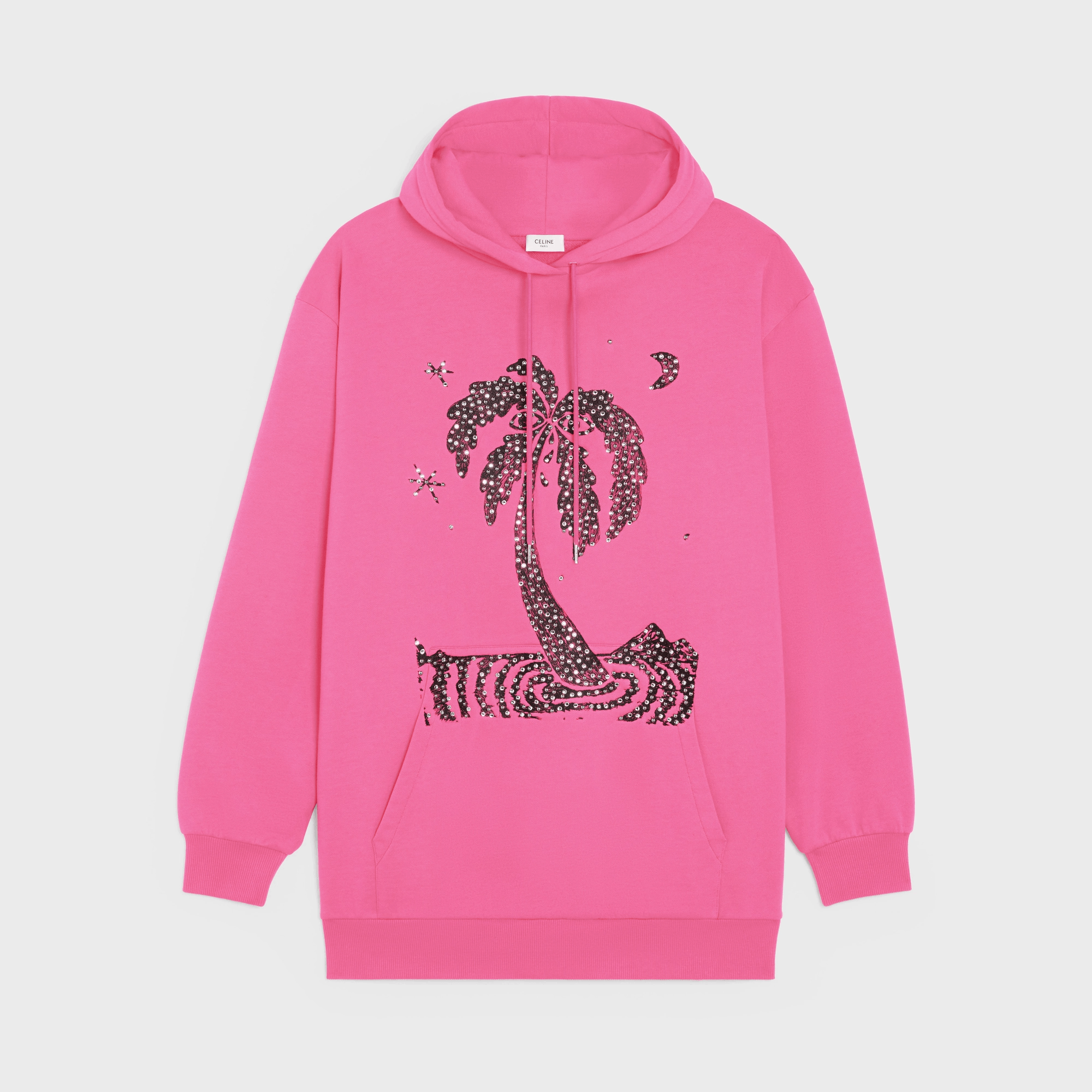 image of Celine O1W1Db10324 Lost Paradise Hoodie In Pink, Men's (Size XL)