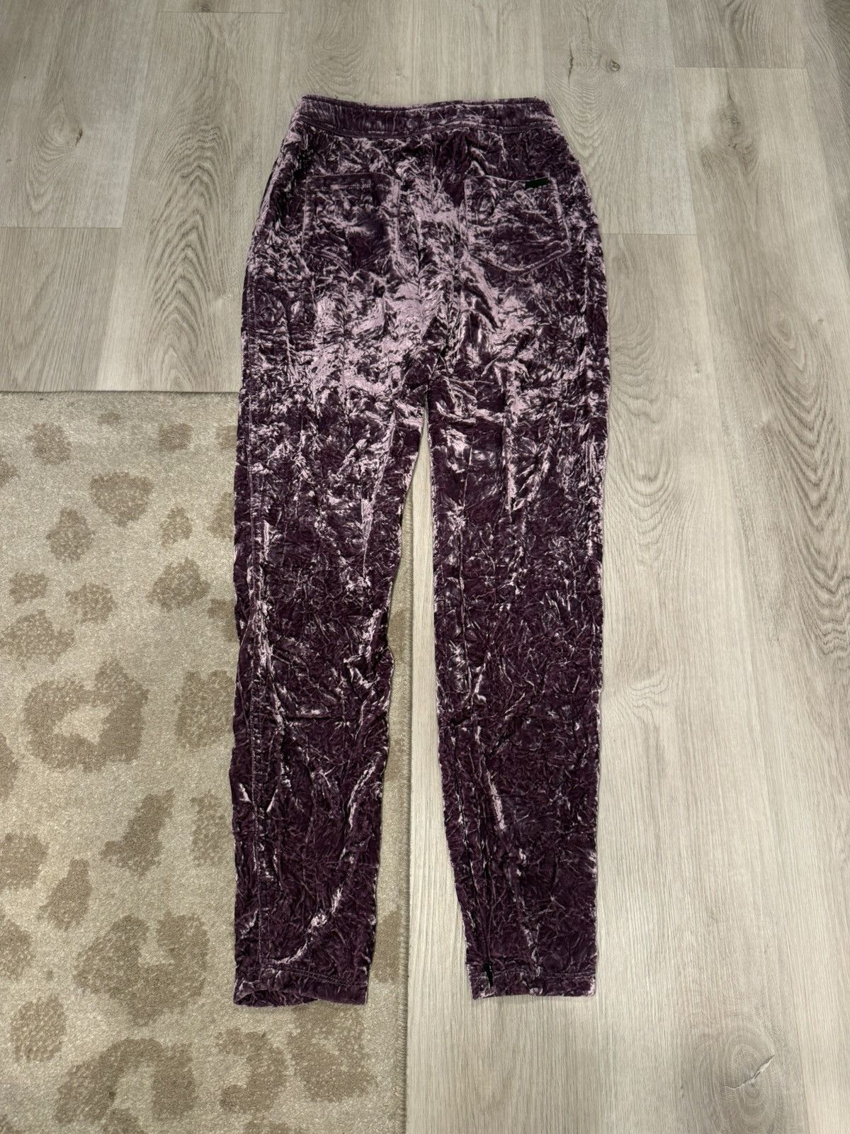 Saint Laurent Paris s/s 2022 purple velvet denim cut pants!! Size US 28 / EU 44 - 4 Thumbnail