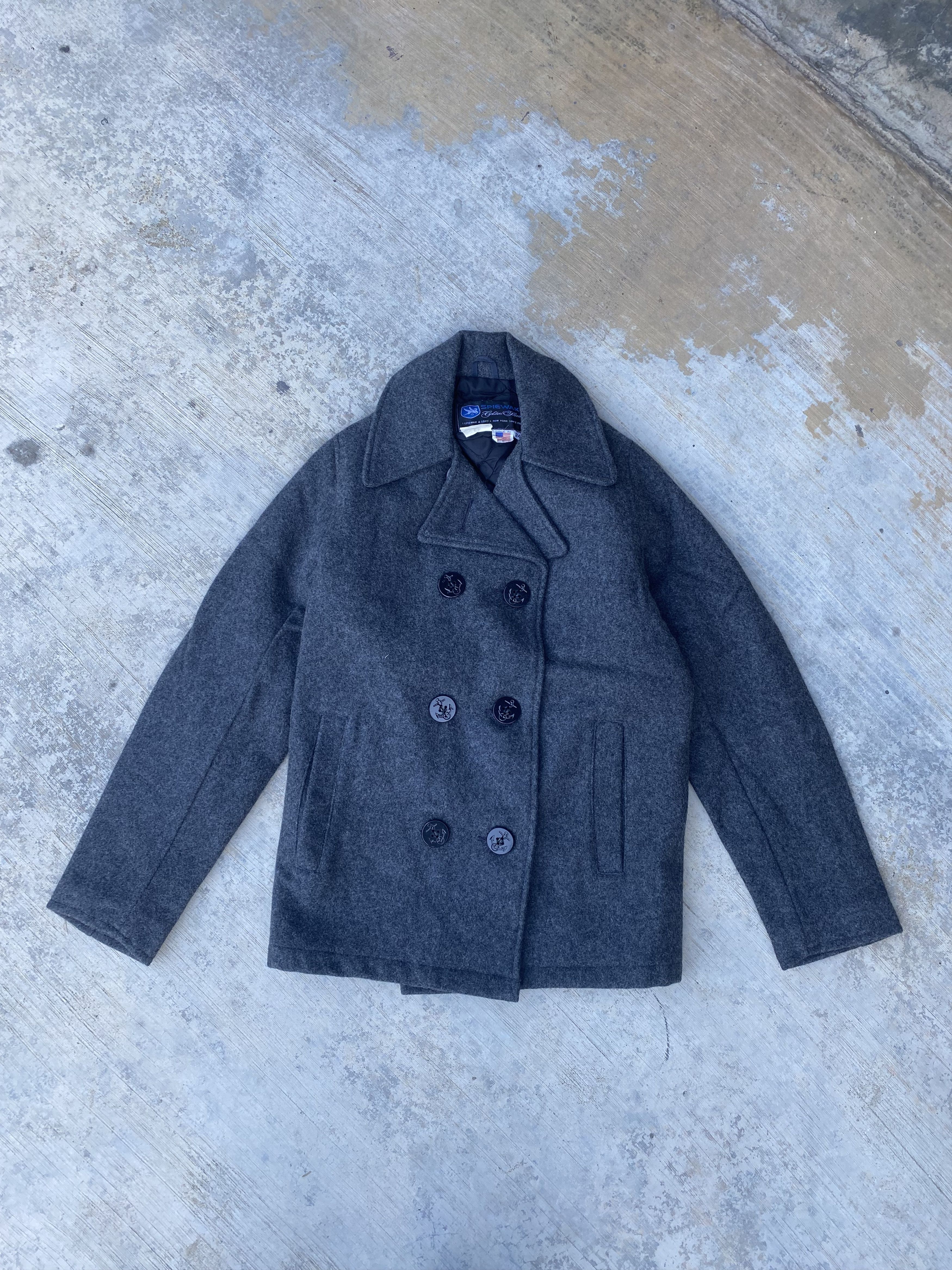 I. Spiewak And Sons AW I Spiewak & Son Wool Pea Coat Size S / US 4 / IT 40 - 1 Thumbnail