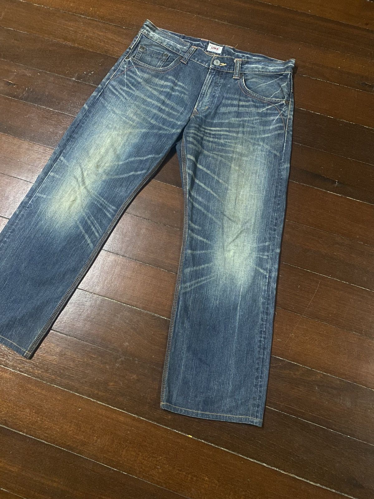 If Six Was Nine Japanese Edwin Exclusive Flared Distressed Jeans wide leg Size US 39 - 4 Thumbnail