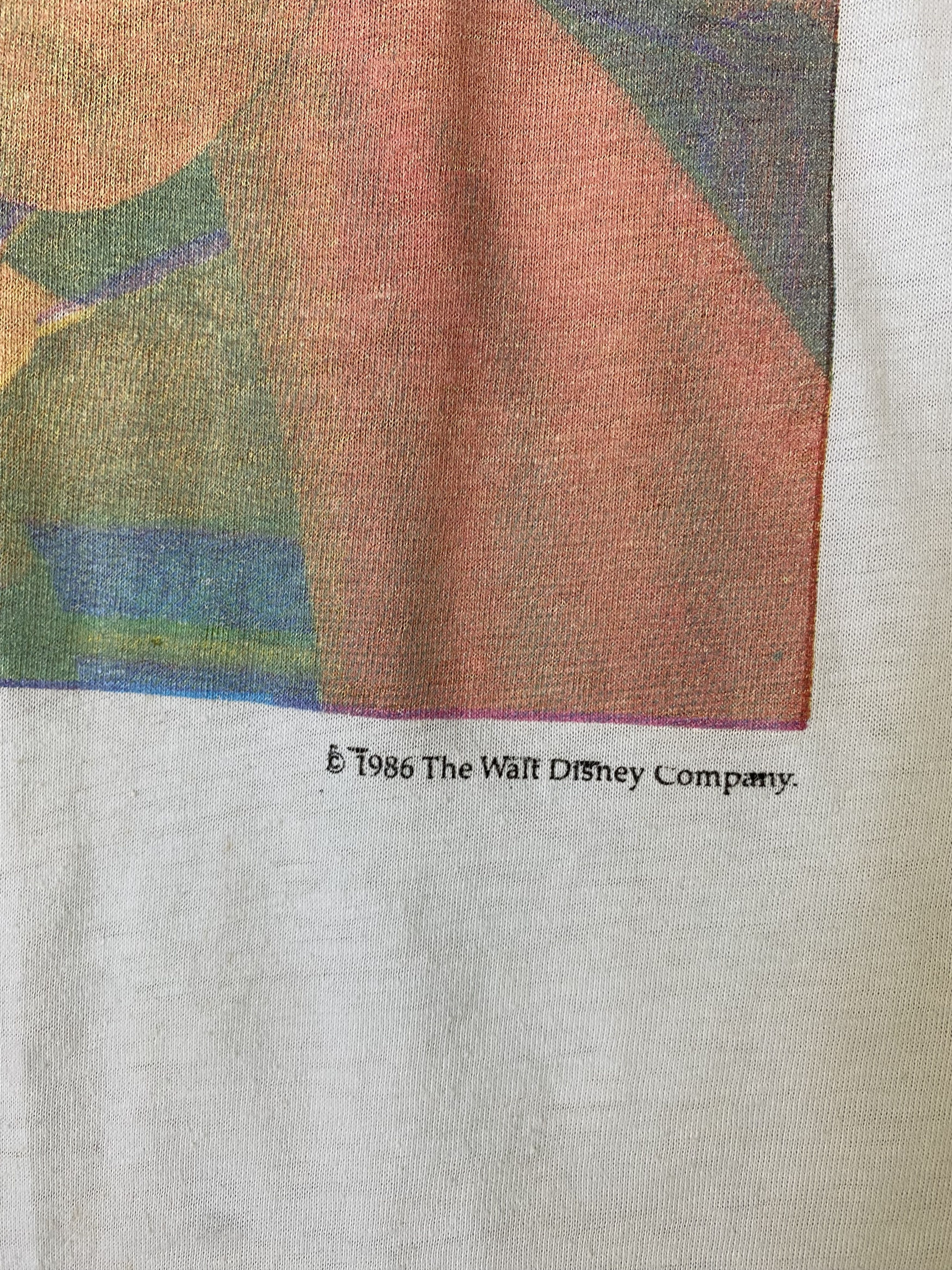 Disney Vtg 80s Disney sleeping beauty distressed paperthin shirt Size US L / EU 52-54 / 3 - 7 Thumbnail