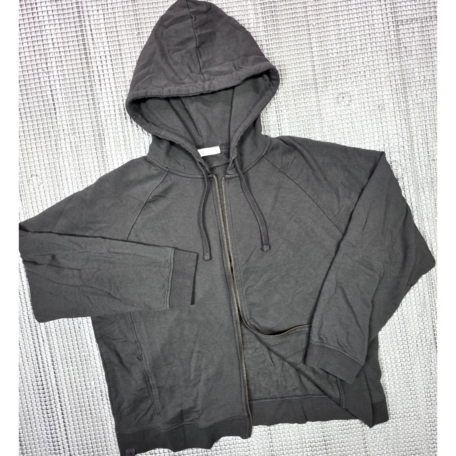 Vintage Barefoot Dreams Malibu Collection Hoodie Women M Dark Grey Zip Up Size M / US 6-8 / IT 42-44 - 2 Thumbnail