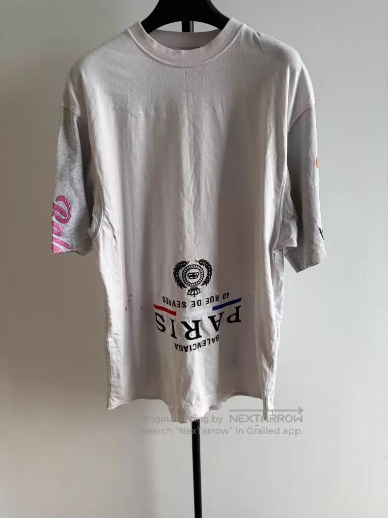 Balenciaga Balenciaga Inverted Print Patchwork Short Sleeve T-Shirt Size US M / EU 48-50 / 2 - 1 Thumbnail