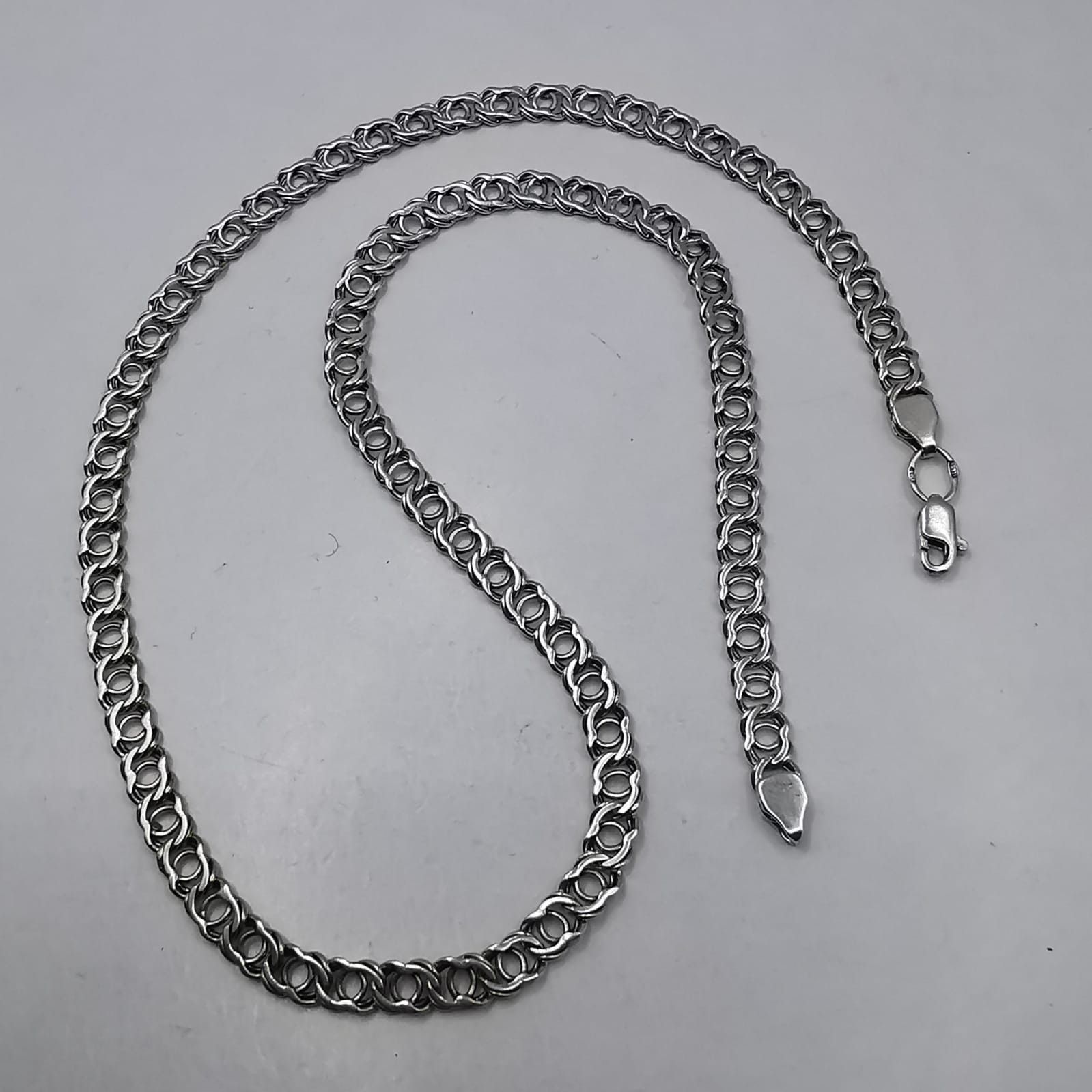 Sterling Silver Vintage Jewelry Chain, 925 Sterling Silver, Signed 17,61g Size ONE SIZE - 1 Thumbnail