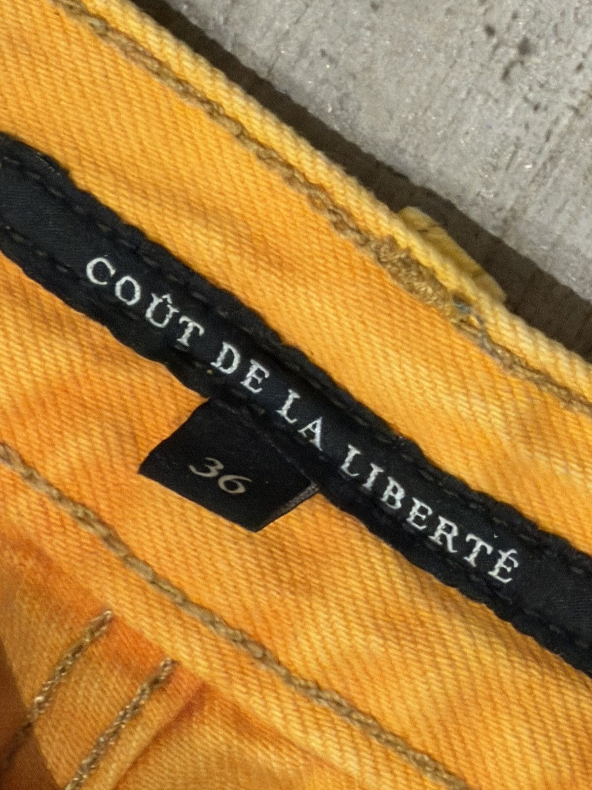 Cout de la Liberte Orange/Yellow Cout Jeans 36 Size US 38 / EU 54 - 2 Thumbnail