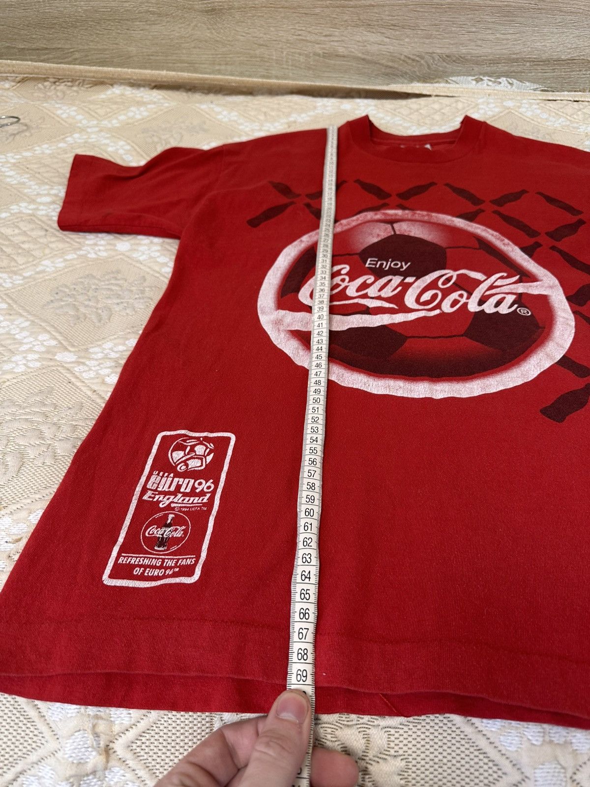 Coca Cola 🔥 UEFA EURO 1996 ENGLAND Coca Cola Graphic Print T Shirt Size US M / EU 48-50 / 2 - 15 Thumbnail