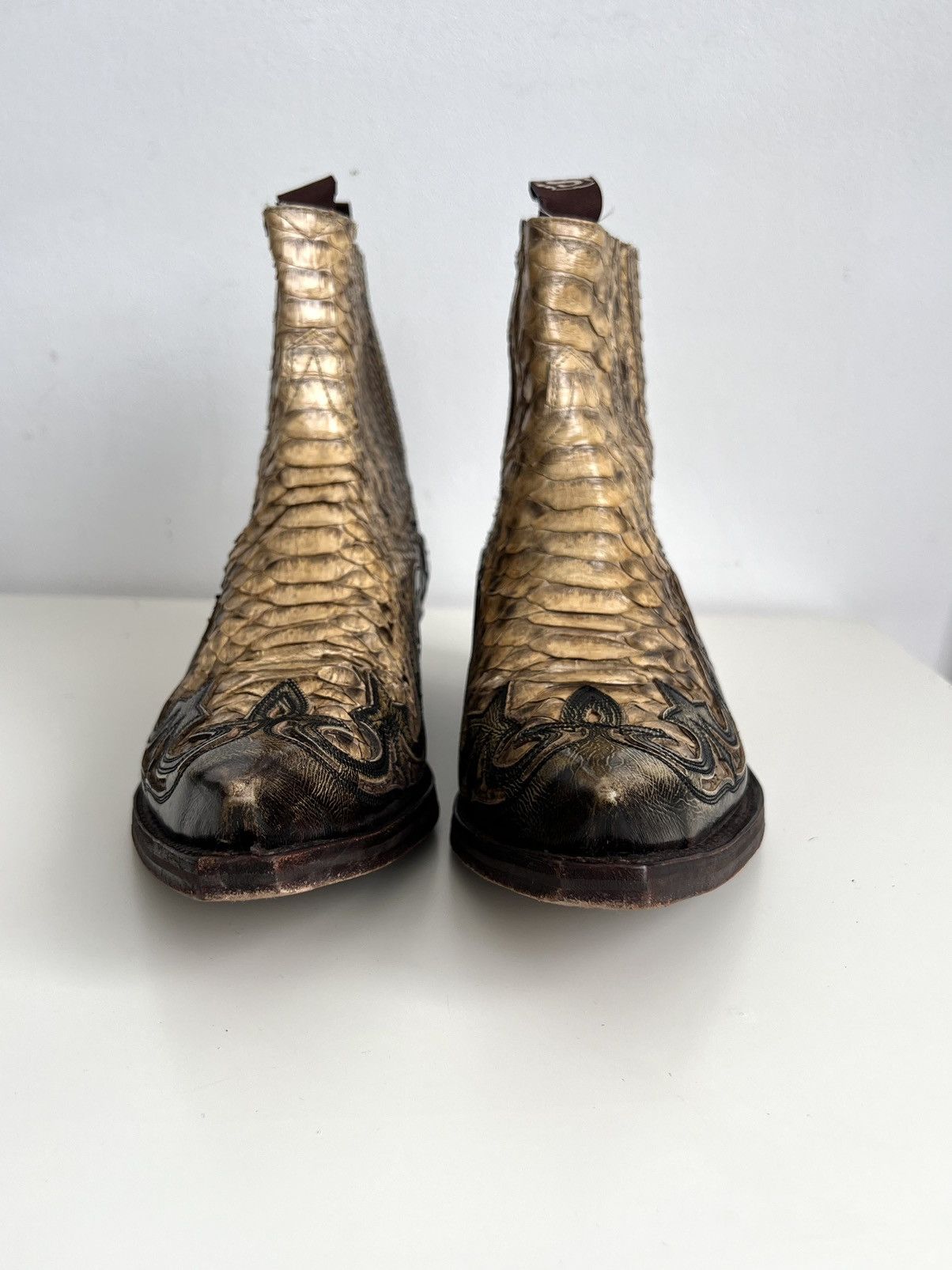 Sendra 🔥Sendra 4660 Genuine Python Snakeskin Leather Western Boots Size US 9.5 / EU 42-43 - 8 Thumbnail
