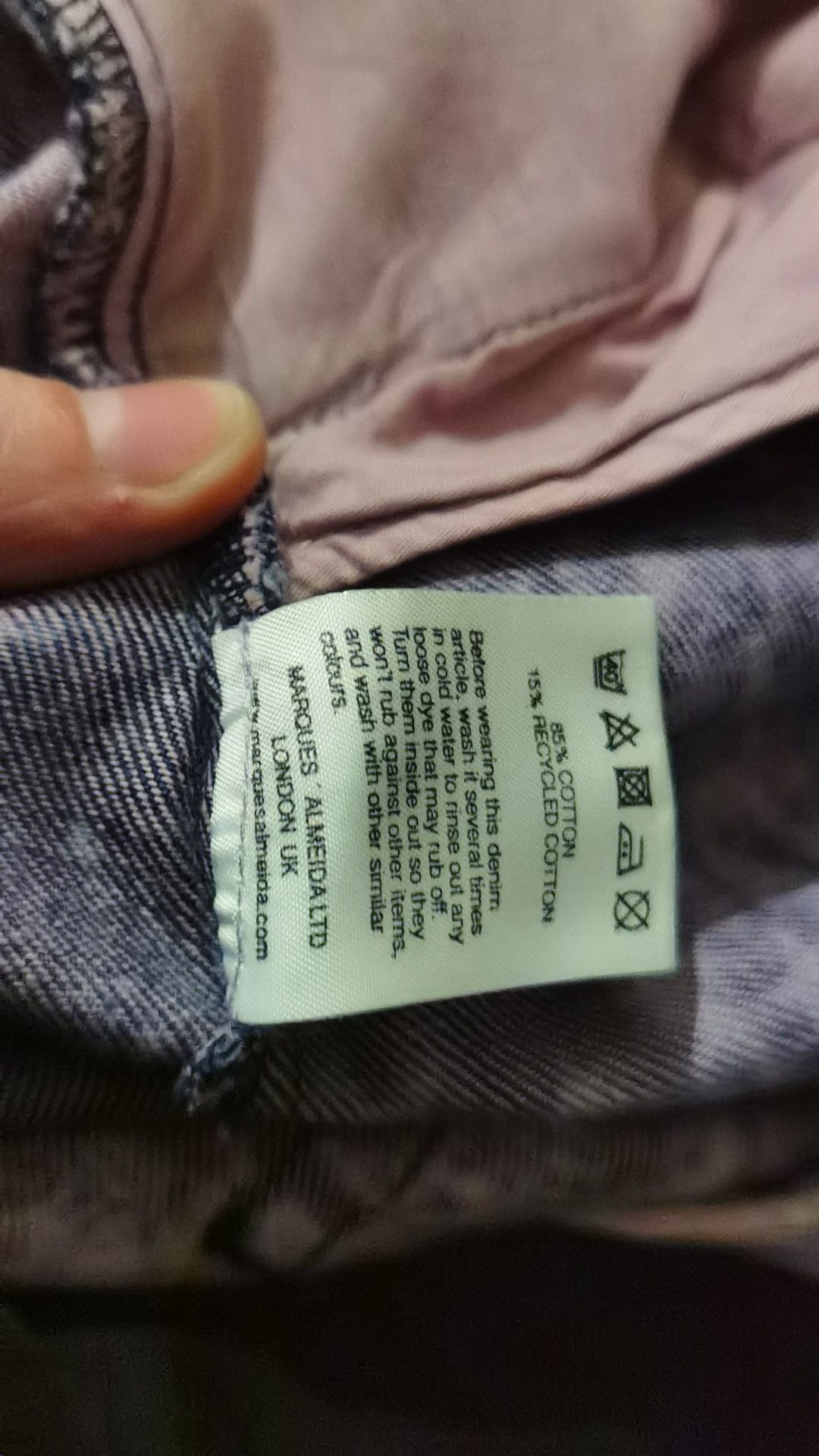 Marques'Almeida Marques Almeida Pink Denim Army Jacket and Jeans (BUNDLE) Size US 30 / EU 46 - 5 Thumbnail