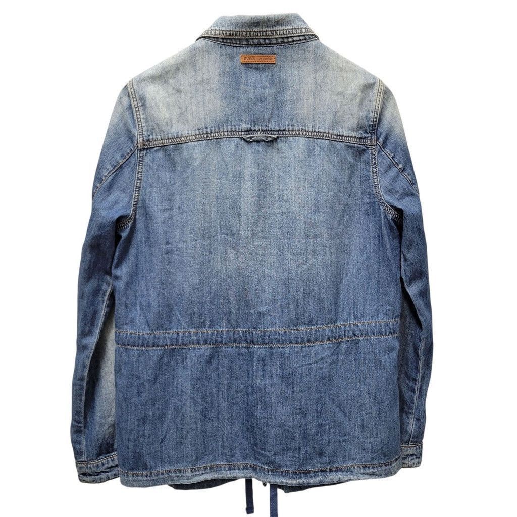Guess GUESS Women's Denim Cargo Roll-Tab Long-Sleeves Jacket Small Size S / US 4 / IT 40 - 4 Thumbnail