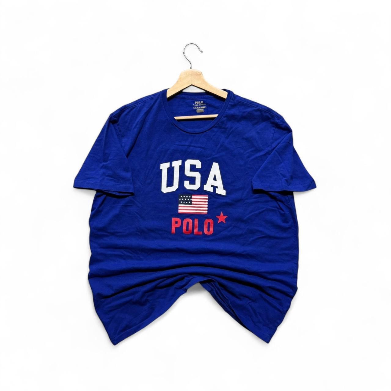 Polo Ralph Lauren Polo Ralph Lauren USA Flag Tee Blue XL Size US XL / EU 56 / 4 - 1 Thumbnail