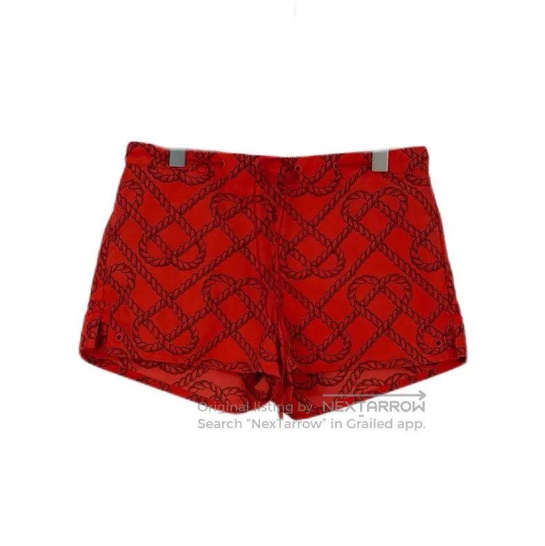 Hermes Hermes Red Rope Pattern Shorts Size 25" / US 0 / IT 36 - 1 Thumbnail