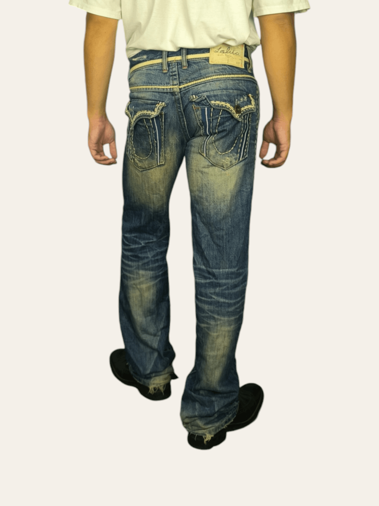 If Six Was Nine × Japanese Brand Lolita Japan Max Claw Mark Distressed Jeans Size US 34 / EU 50 - 1 Thumbnail