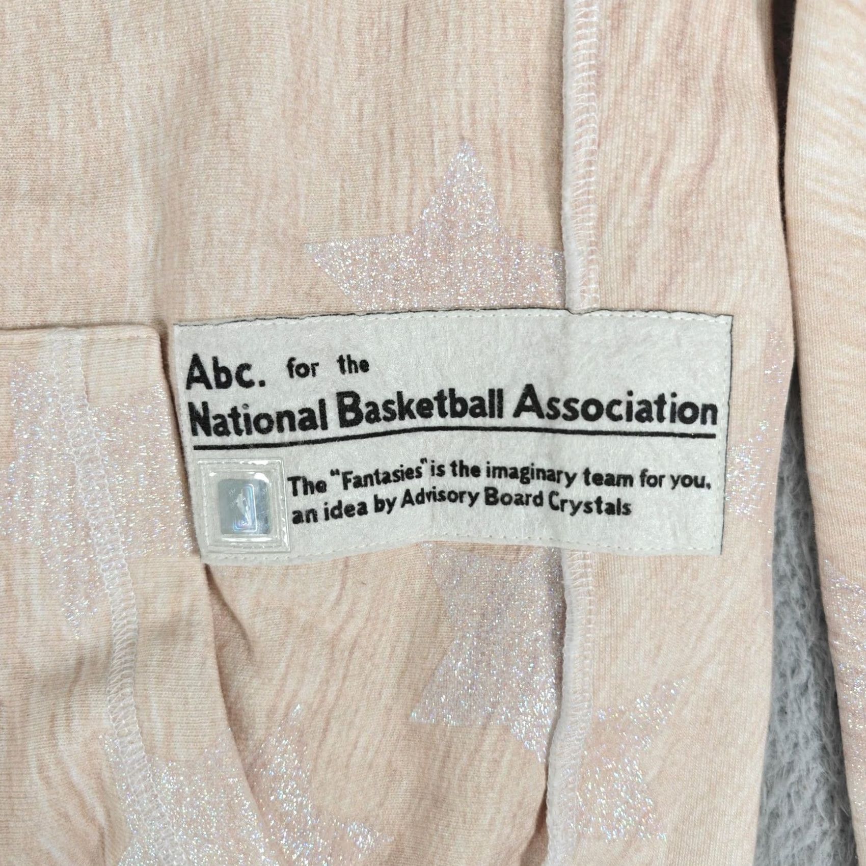 NBA VINTAGE Advisory Board Crystals Hoodie Mens Small NBA Brooklyn Nets Pullover Star Logo Graphic Print Pockets Size US S / EU 44-46 / 1 - 3 Thumbnail