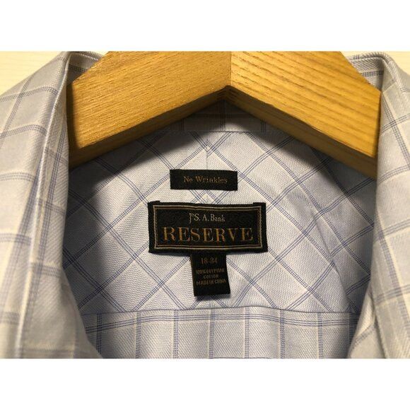 Jos. A. Bank jos.a.bank RESERVE men's egyptian cotton dress shirt 18-34 Size US XXL / EU 58 / 5 - 3 Thumbnail