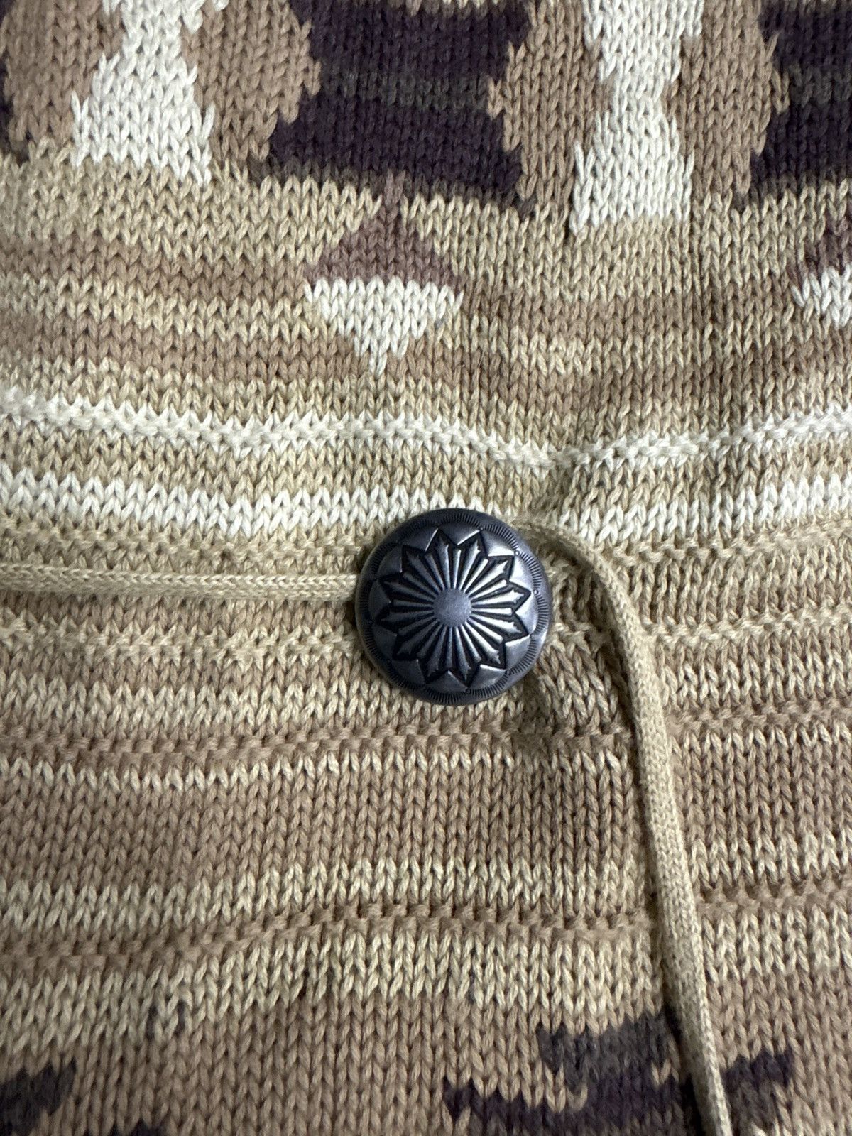 RRL Ralph Lauren RRL Double RL Hand Knit Ranch Cardigan Navajo Vest Size US M / EU 48-50 / 2 - 8 Thumbnail