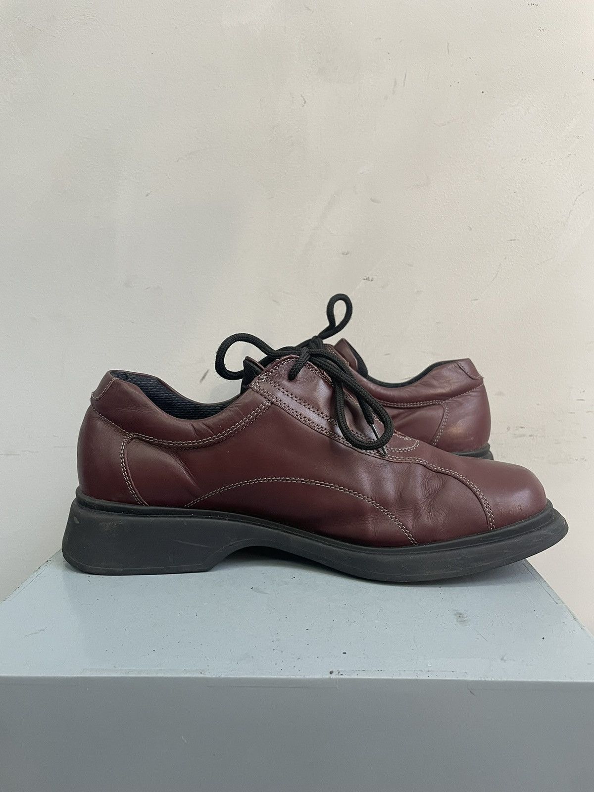 If Six Was Nine Platform red leather new rock style retro 90s hype y2k Size US 11 / EU 44 - 9 Thumbnail