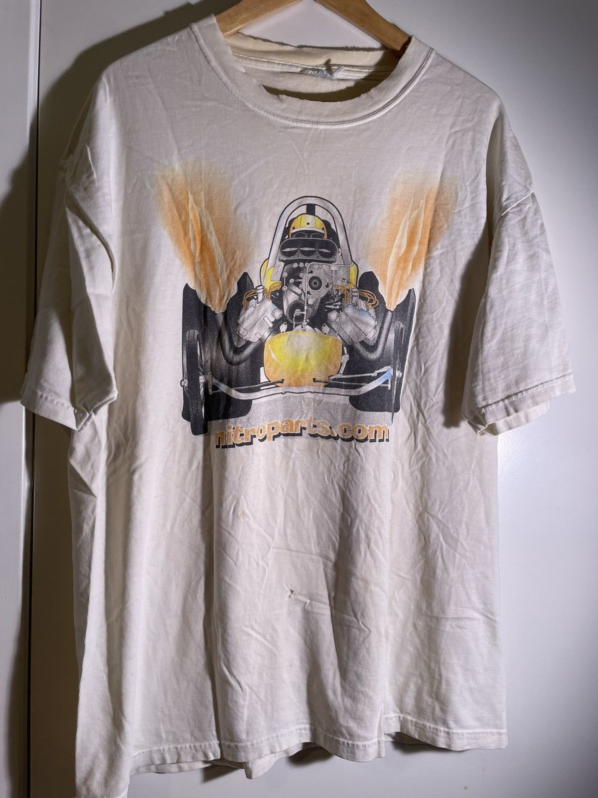 Vintage 90’s 2000’s Y2K VTG Vintage Nitro Parts Race Car Retro Shirt Size US XL / EU 56 / 4 - 2 Thumbnail