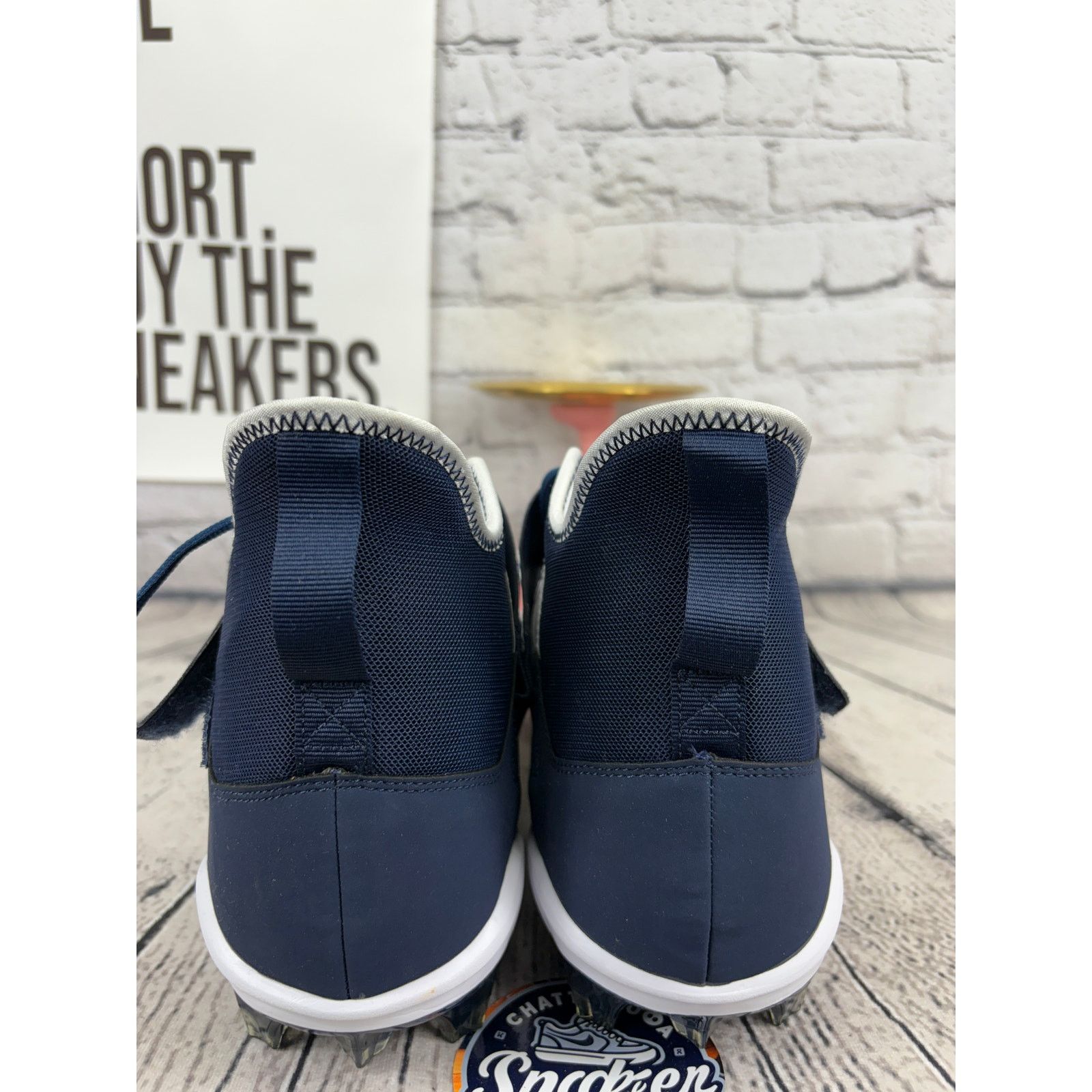 Nike Nike Alpha Menace Pro 2 Mid Mens 17 Blue Football Cleats Size US 15 / EU 48 - 4 Thumbnail