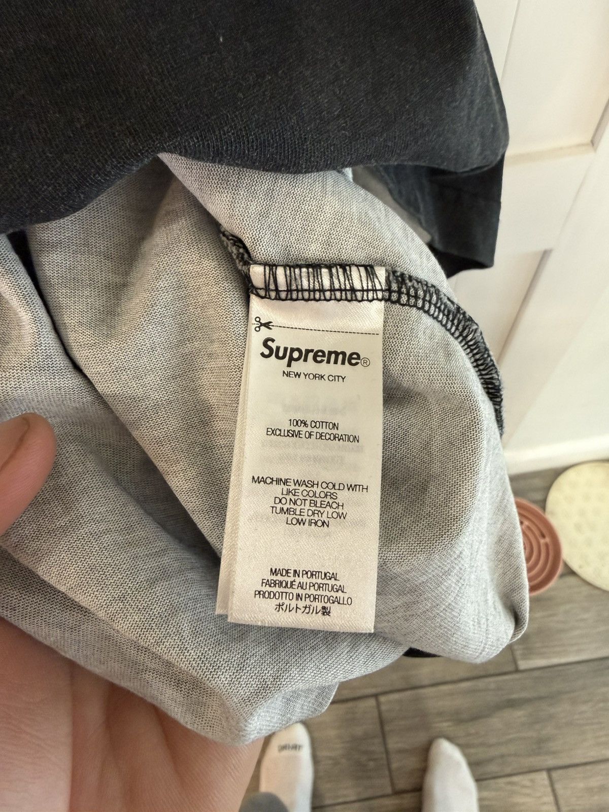 Supreme Supreme Big Logo Grey Tee Size US XL / EU 56 / 4 - 6 Thumbnail