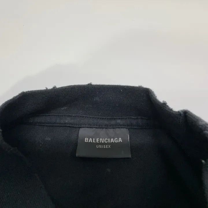 Balenciaga Balenciaga Balenciaga Black Embroidered Logo Short Sleeve Size US M / EU 48-50 / 2 - 6 Thumbnail