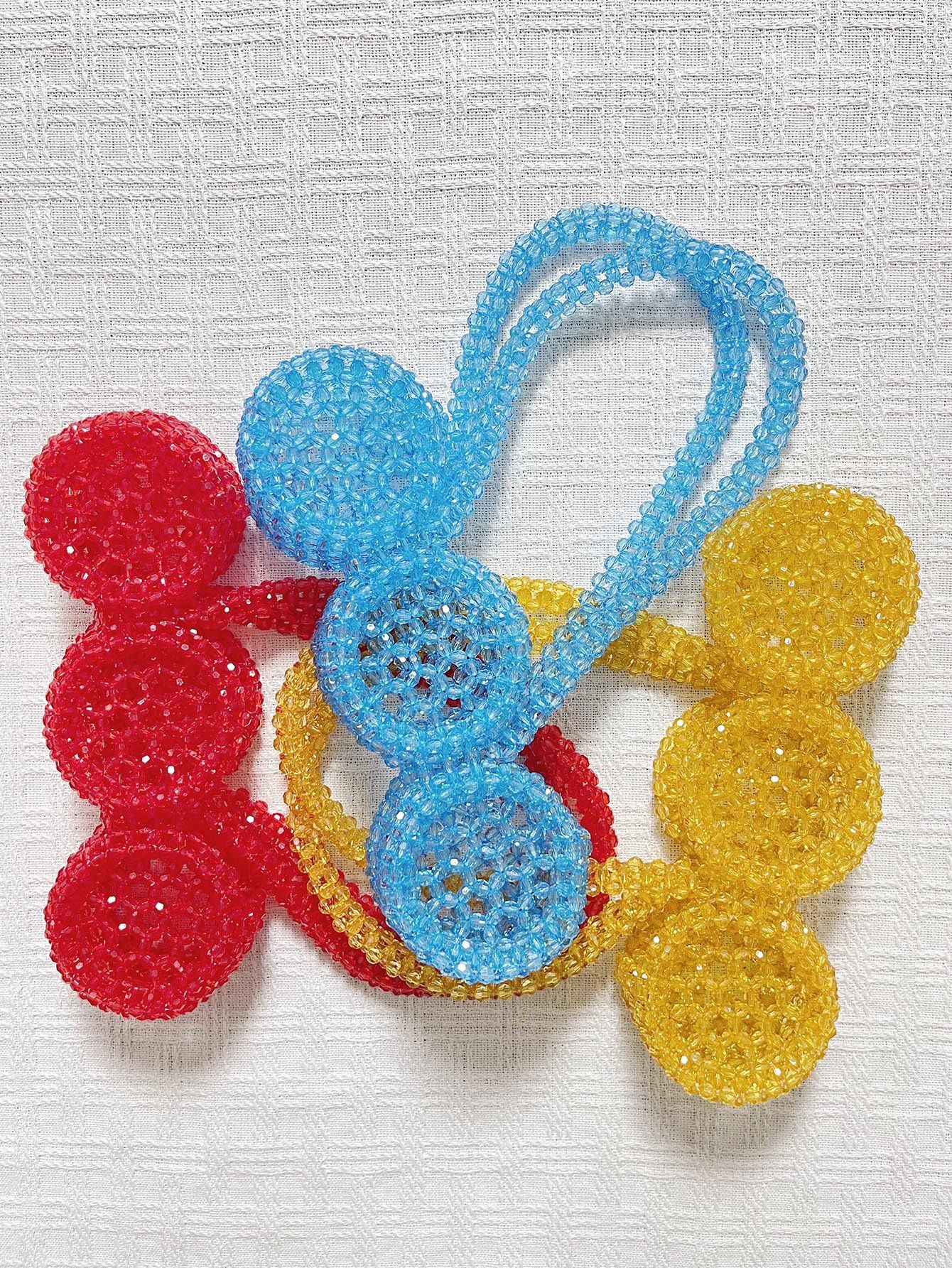 Japanese Brand Hand-Beaded Woven Cherry-Shaped Shoulder Bag Size ONE SIZE - 4 Thumbnail