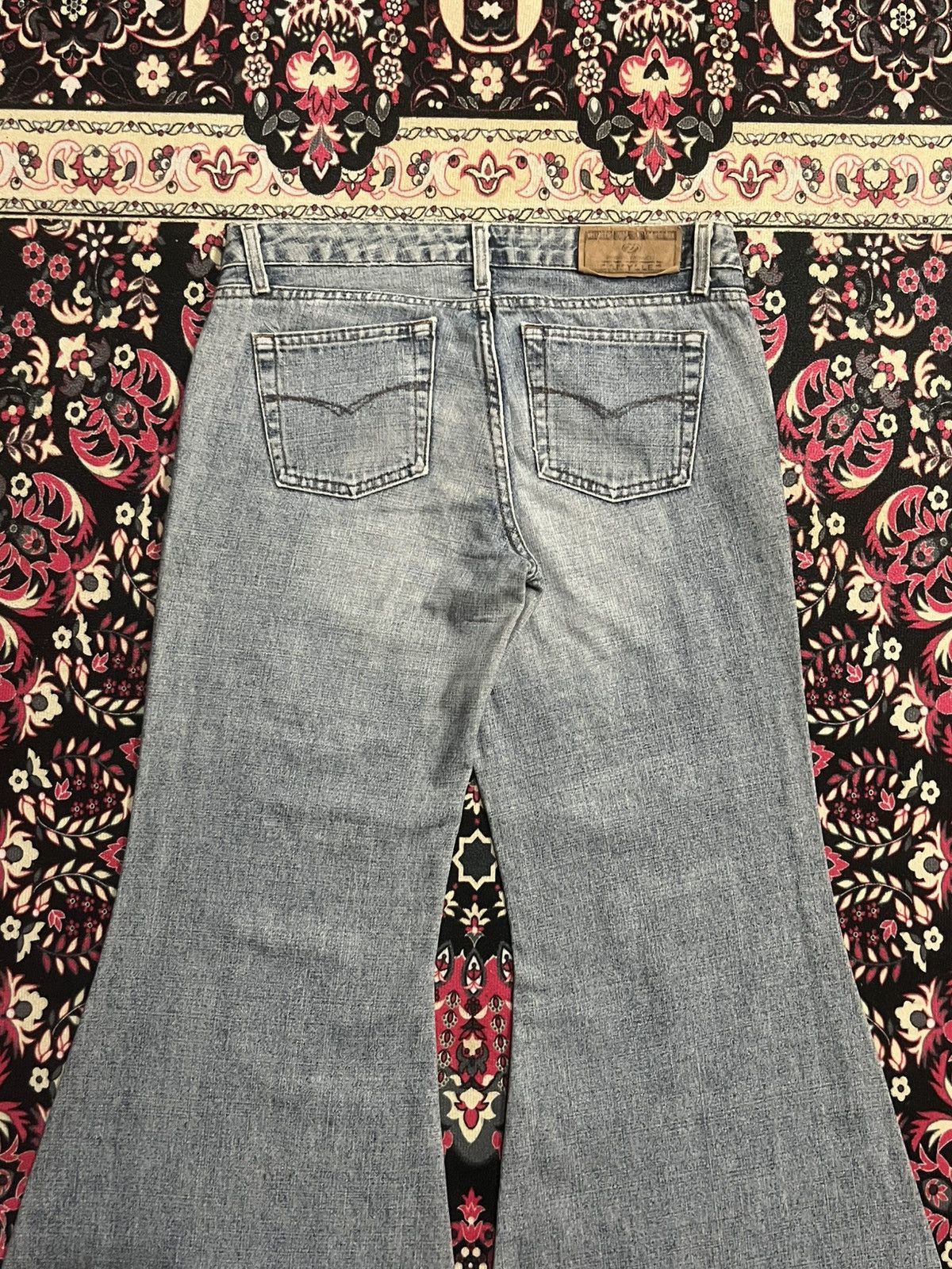 5351 POUR LES HOMMES ⚡️Sick⚡️Damyller Mud Max Inspired Super Bellbottom Flare Jean Size US 31 - 6 Thumbnail