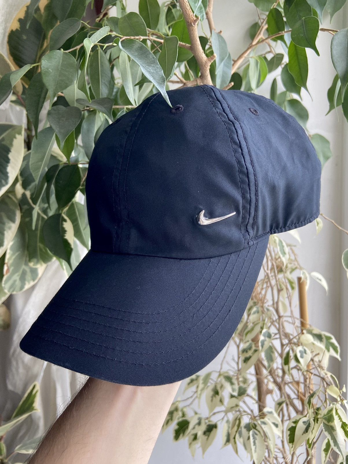 Nike × Vintage Nike Vintage Cap Small Metal Logo Y2K Swoosh Size ONE SIZE - 1 Thumbnail