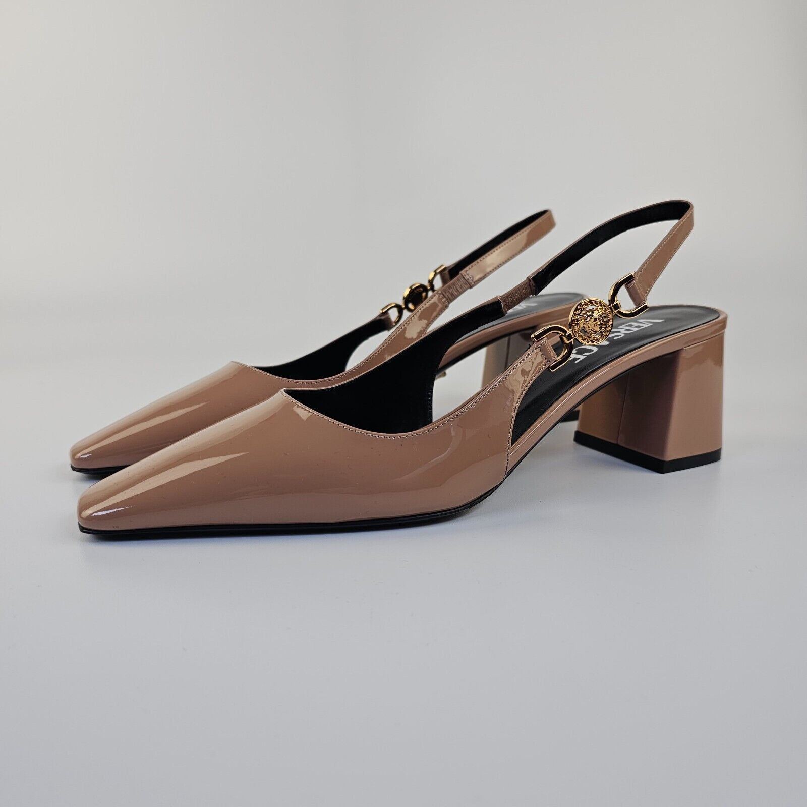 DG 70MM FOOTWEAR – BLUSH IN BEIGE CALFSKIN SLINGBACK