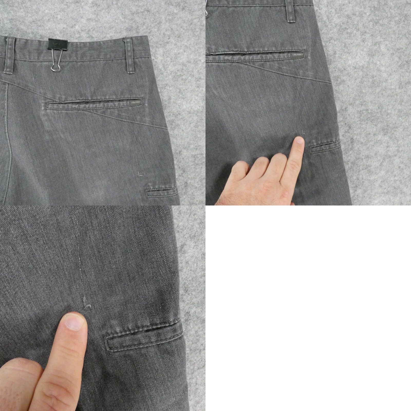 Volcom Volcom Mens Shorts 36 Chino Flat Front Gray Casual Skater Surfer Size US 36 / EU 52 - 10 Thumbnail
