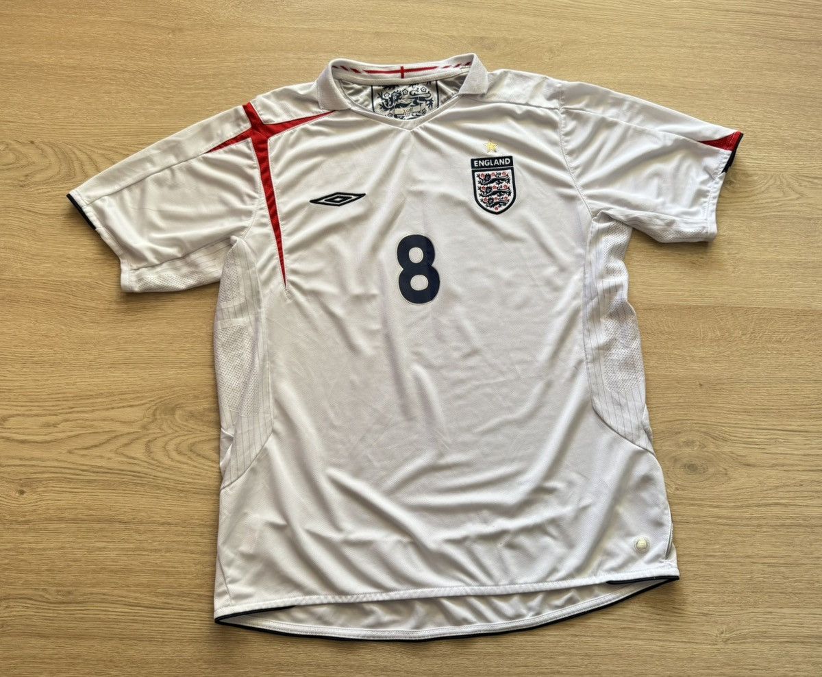 Vintage Umbro NT England Soccer Football #8 Lampard Shirt