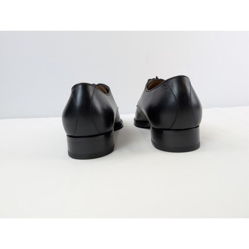 Gucci o1rshd1 Leather New Waxed Calf Lace Up Boots in Black Size US 12 / EU 45 - 12 Thumbnail