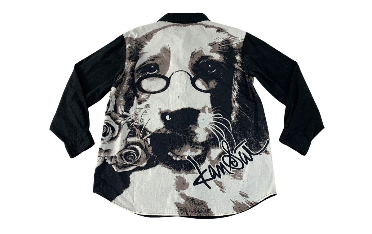 Kansai Yamamoto Kansai Impact Japan Big Dog Art Graphic Screen Shirt Size US M / EU 48-50 / 2 - 1 Thumbnail