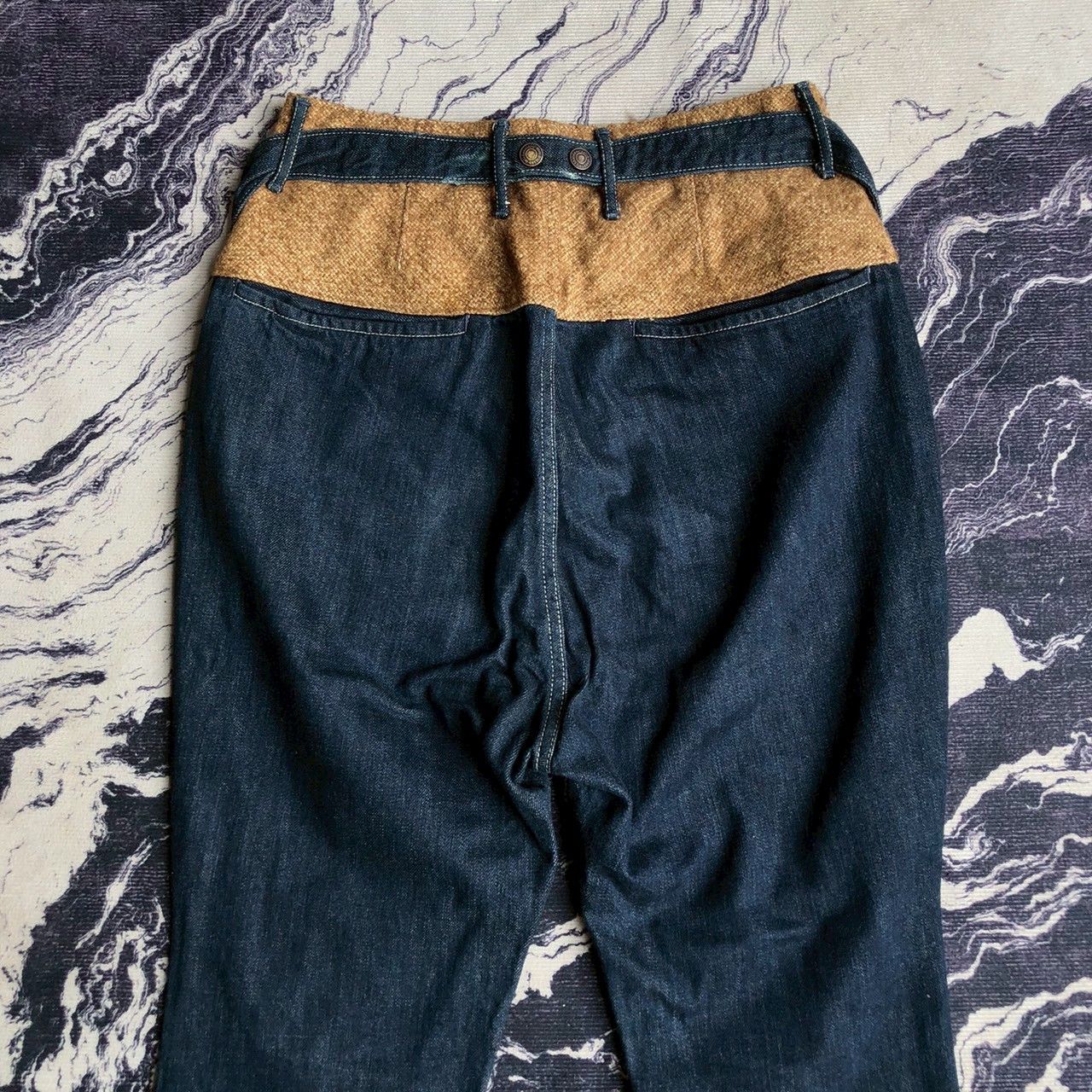 Kapital Vintage Kapital Denim Clown Pants Drop Crotch Size US 28 / EU 44 - 2 Thumbnail