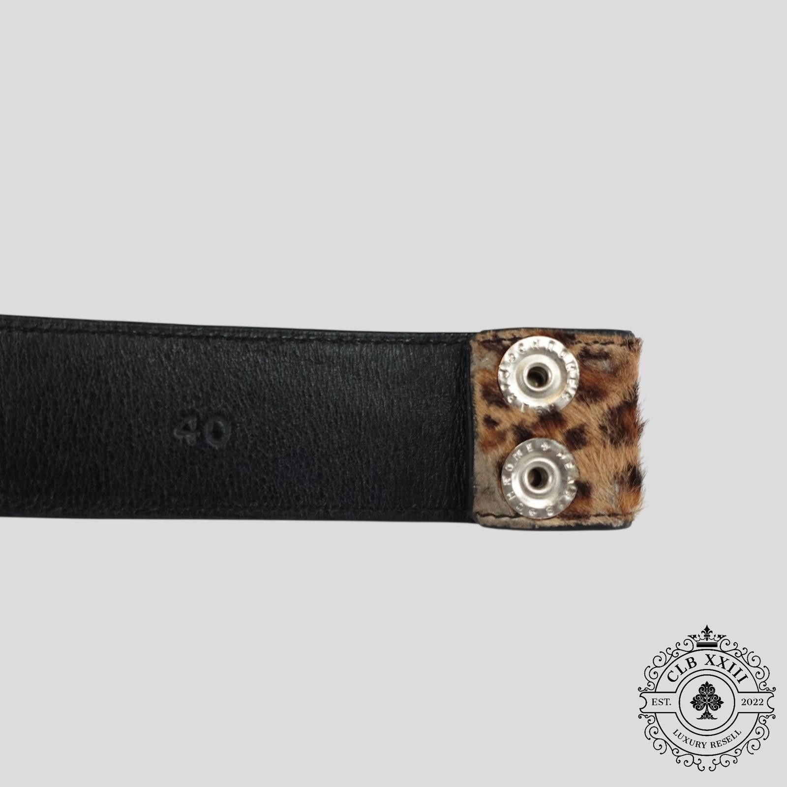 Chrome Hearts Chrome Hearts Leopard Print Pony Hair Belt Strap Size ONE SIZE - 6 Thumbnail