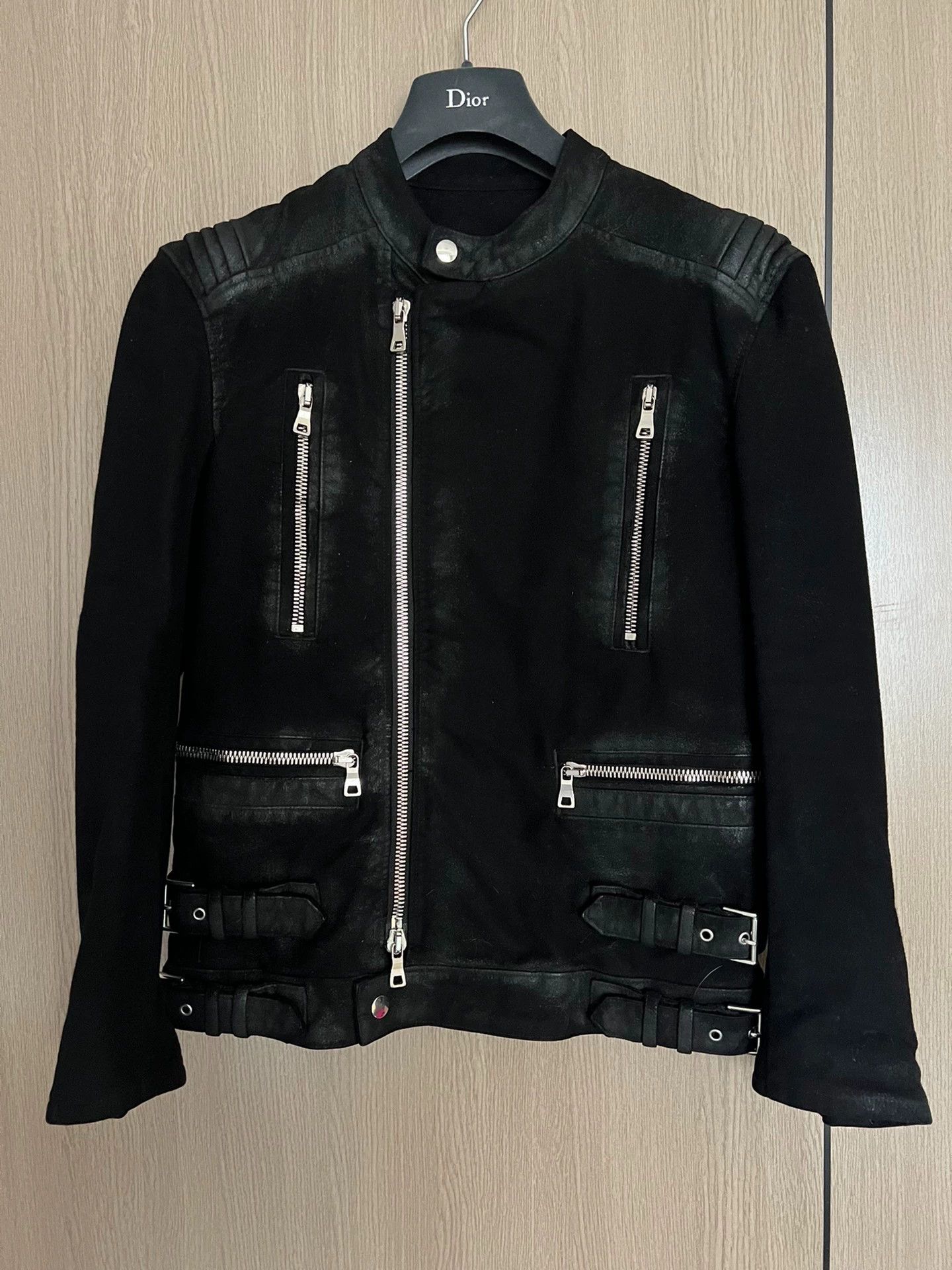 Balmain Balmain Suede motorcycle jacket Size US S / EU 44-46 / 1 - 1 Thumbnail
