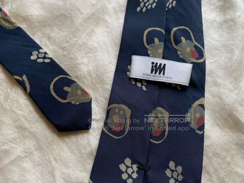 Issey Miyake Issey Miyake Printed Silk Tie Size ONE SIZE - 3 Thumbnail