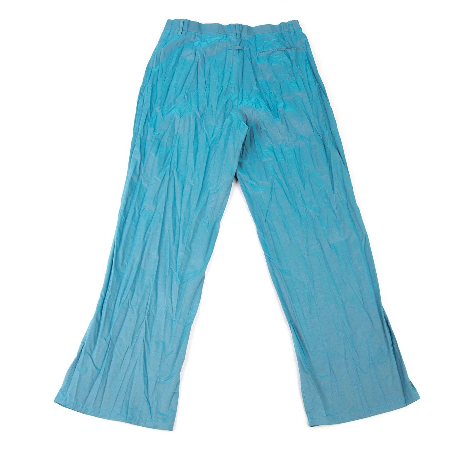 Jean Paul Gaultier Cotton-Poly Casual Pants in Light Blue, Size 48 Size US 32 / EU 48 - 10 Thumbnail
