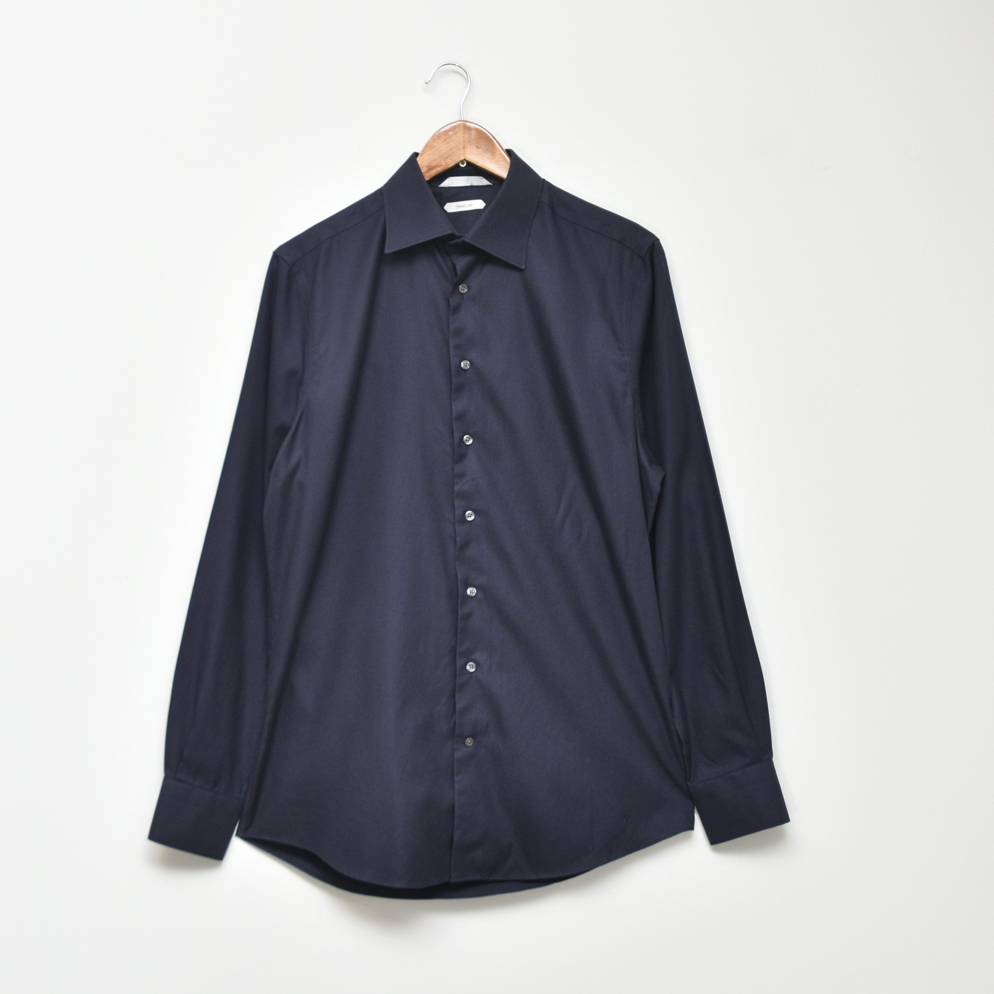 Suitsupply Suitsupply Traveller Shirt Slim Fit Black Navy Blue Size 39 Size US M / EU 48-50 / 2 - 1 Thumbnail