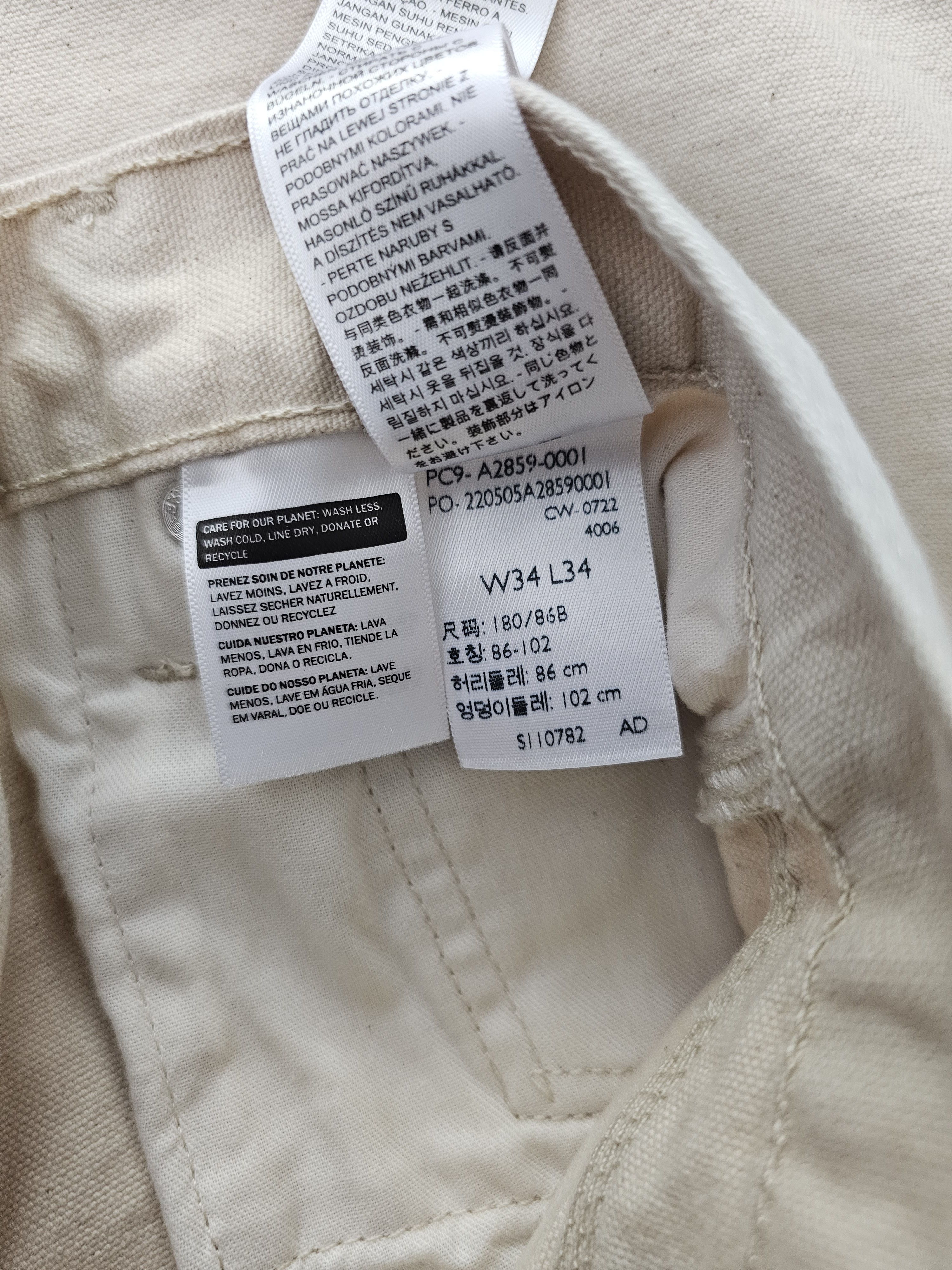 Levi's × Reese Cooper New Levi's x Reese Cooper Straight Fit Jeans Ecru W34L34 Size US 34 / EU 50 - 12 Thumbnail