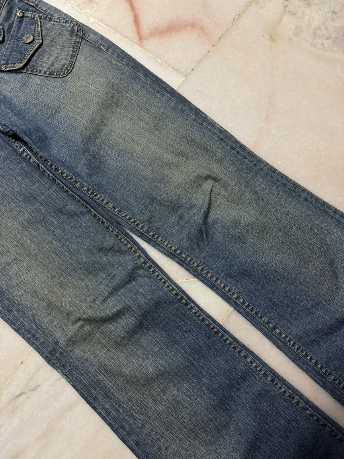 Japanese Brand 💥FLARED💥BANANA REPUBLIC RUSTY MUDWASH BUSHPANTS RARE DENIM Size US 30 / EU 46 - 5 Thumbnail