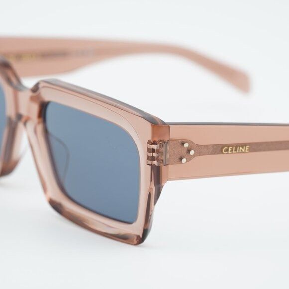 Celine Celine CL40280U 74V Sunglasses Rose Rectangle Frame Size ONE SIZE - 2 Thumbnail