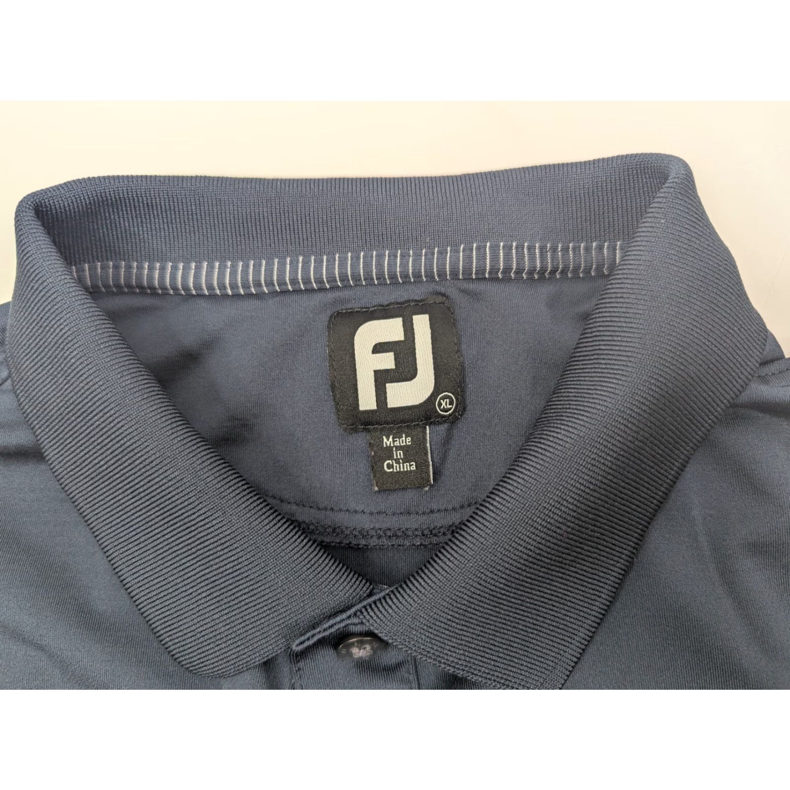 Footjoy FootJoy FJ Men's Performance Golf Polo Shirt XL Navy Striped Polo Shirt Sports 664 CA Size US XL / EU 56 / 4 - 7 Thumbnail
