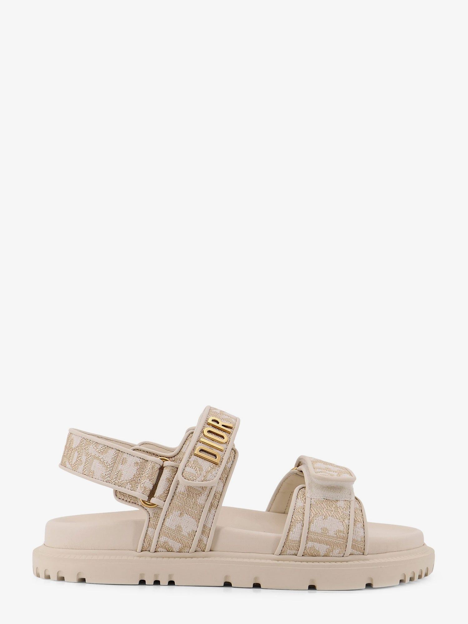 Dior Lurex Dioract Flat Sandals Size US 5 / IT 35 - 1 Thumbnail